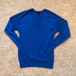 J. Crew Italian Cashmere Blue Sweater